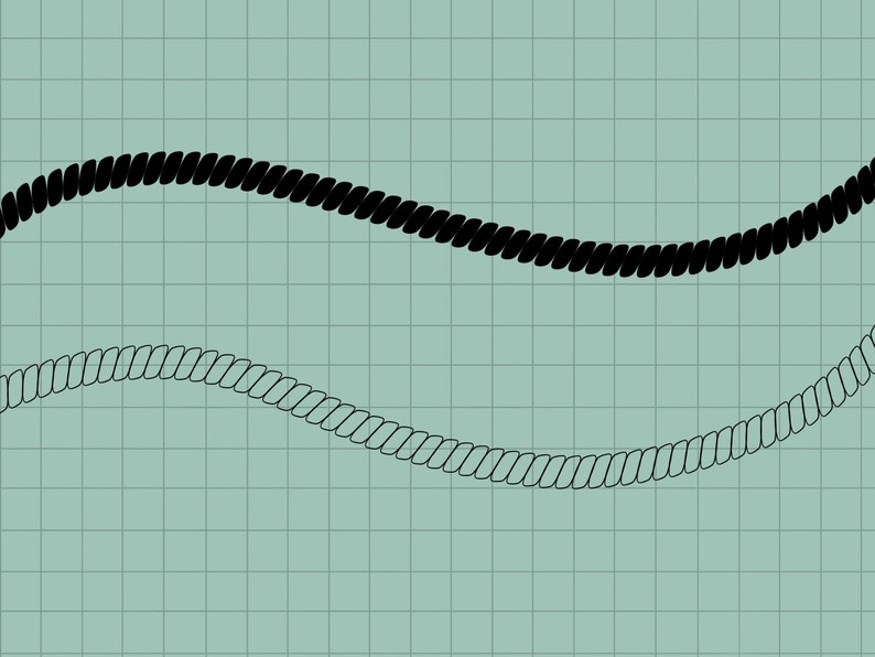 Rope Procreate Brush Pack / Border Procreate Doodle Pack / Doodling