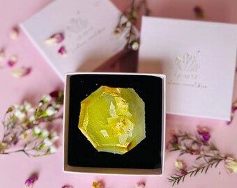 Flor de saúco de cristal comestible kohakutou vegano hecho a mano