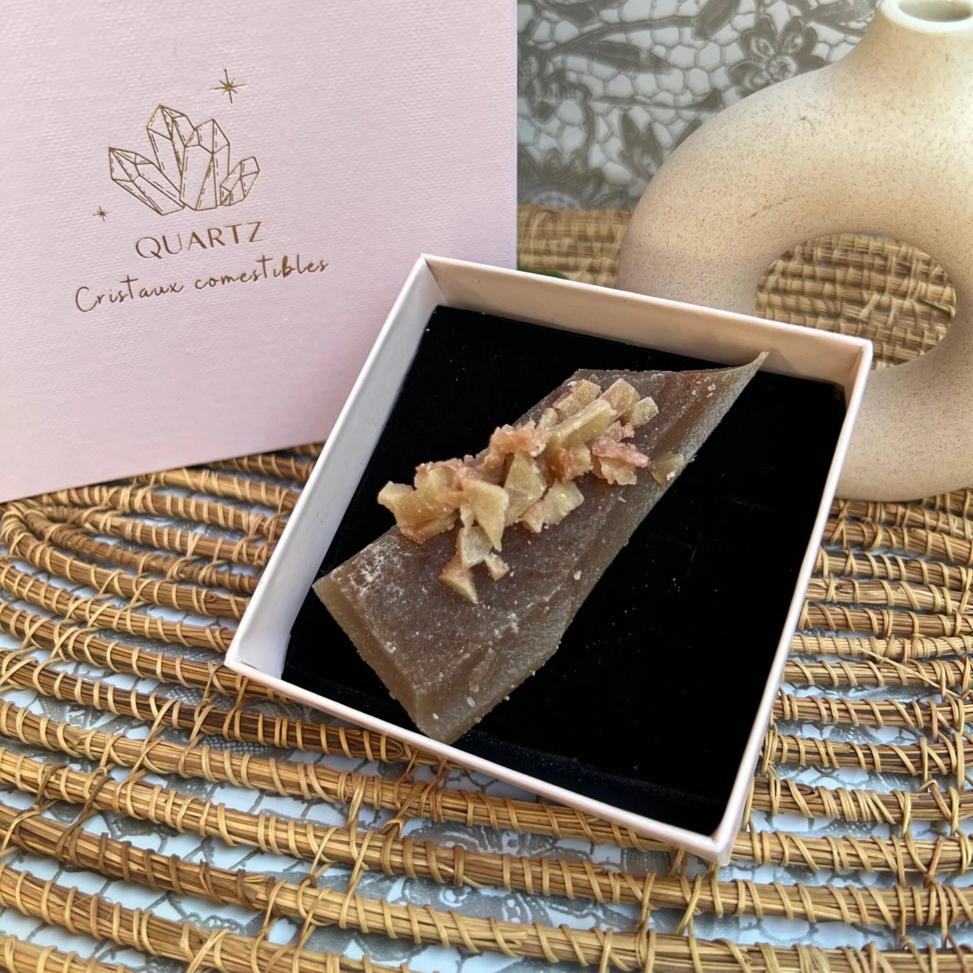 Crystal Edible Chocolate Kohakutou Handmade Vegan 