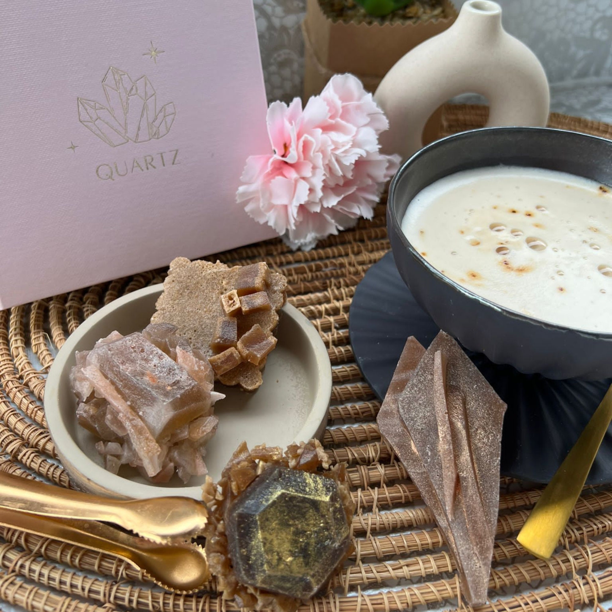Crystal Edible Chocolate Kohakutou Handmade Vegan 