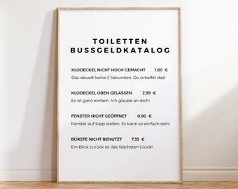 Badezimmer Bilder | Badezimmer Poster | Dekor | Gäste WC Bild | Toilette Bild | Toilette Poster | Toilette Deko | Einzugsgeschenk lustig 201