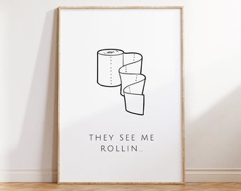 Bathroom pictures | Bathroom posters | Decor | Guest toilet picture | Restroom picture | Restroom posters | Restroom decorations | Funny housewarming gift 153