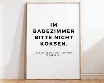 Badkamerfoto's | Badkamerposters | Decoratie | Foto van gastentoilet | Toiletfoto | Toiletposter | Toiletdecoratie | Grappig cadeau voor een housewarming 176
