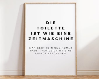 Badezimmer Bilder | Badezimmer Poster | Dekor | Gäste WC Bild | Toilette Bild | Toilette Poster | Toilette Deko | Einzugsgeschenk lustig 183