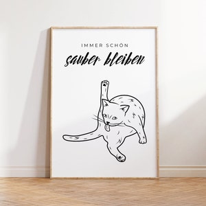 Bathroom pictures | Bathroom poster | Decor | Guest toilet picture | Toilet picture | Toilet poster | Toilet decoration | Housewarming gift funny 195