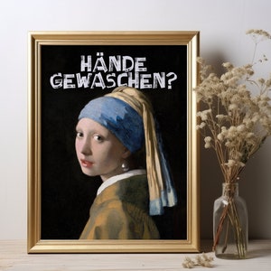 Vintage Badezimmer Bilder | Badezimmer Poster | Dekor | Gäste WC Bild | Toilette Bild | Toilette Poster | Toilette Deko | Hände Waschen 309