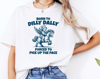 Funny Meme Shirt: Angelwings Graphic Tee - Dilly Dally Design
