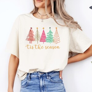Merry & Bright Christmas Tree Shirt: Chic Holiday Tee