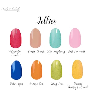 Color Street Jelly Sets * 100% Real Nail Polish * Made In The USA *  Manicure *Jellies