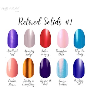 Solid Color Nail Design Sets for Personalized Manicure Creations | Mix & Match Color Collection