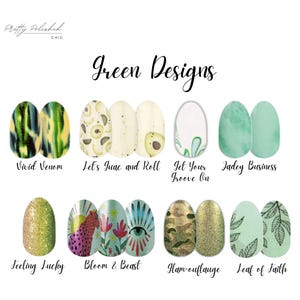 Green * RETIRED SETS *100% Real Nail Polish *Color Street * Manicure *