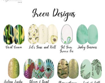 Green * RETIRED SETS *100% Real Nail Polish *Color Street * Manicure *