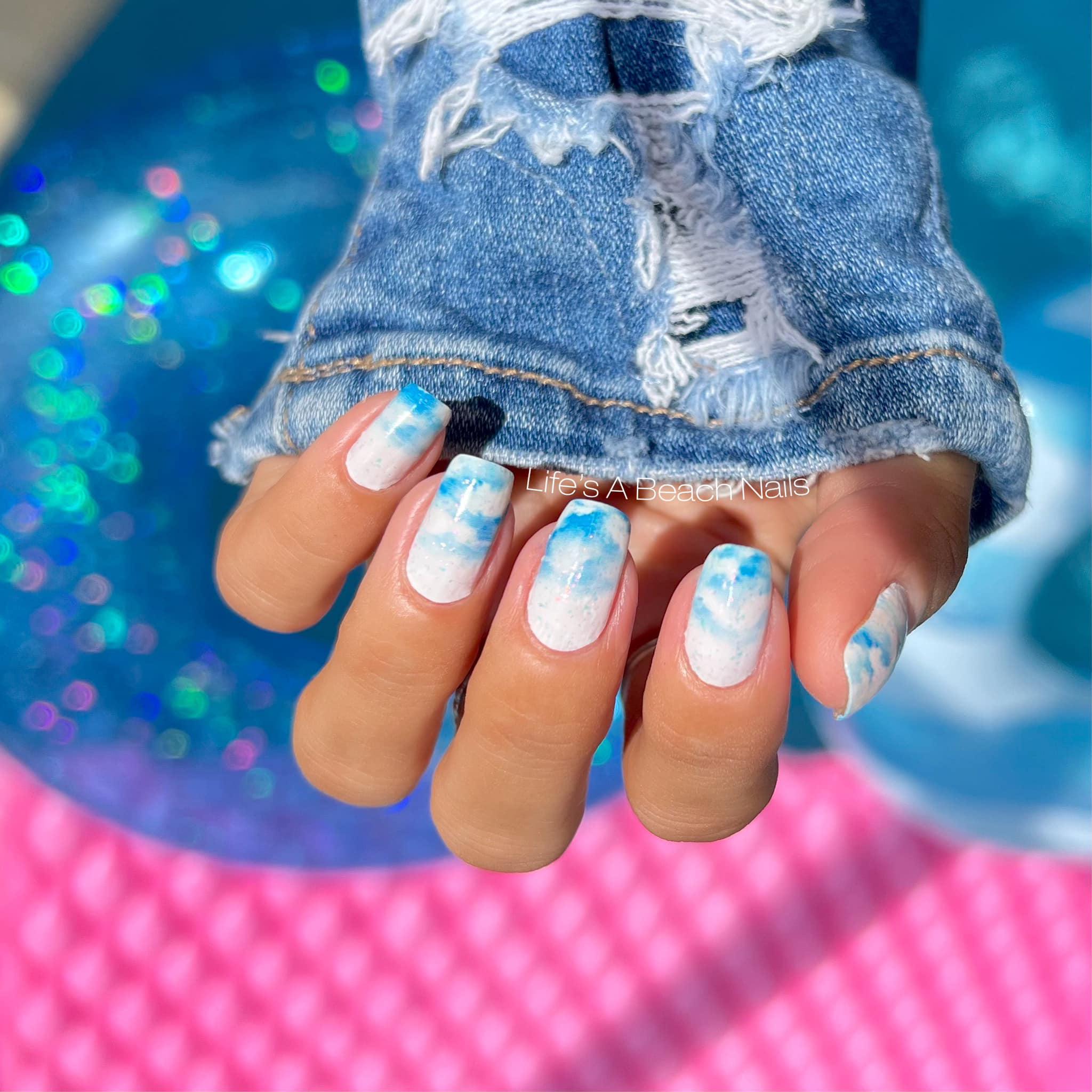 カラーストリート廃盤ブルーデザイン * 100%本物のネイル