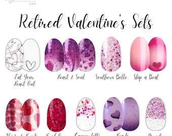 Valentijns nageldesignsets voor gepersonaliseerde manicures | Romantische en hartvormige designs