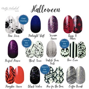 Halloween Sets *Color Street *100% Real Nail Polish * Made In The USA *  Manicure *Ghost, * Ghoul, *Spider, *Spooky