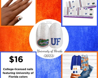 Nageldesign-Sets der University of Florida für individuelle Maniküre-Kreationen | Gator Spirit Designs