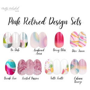 Color Street Retired PINK Designs * 100% Real Nail Polish * Made In The USA *  Manicure *