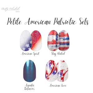 Patriottische nageldesignsets voor gepersonaliseerde manicures | Rood, wit en blauwe designs afbeelding 2