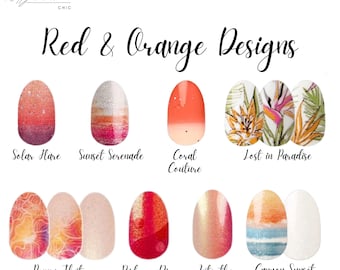 Red/Orange Color Street Nail Strips – Retired/Hard to Find!