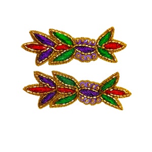 刺繍イヤリング