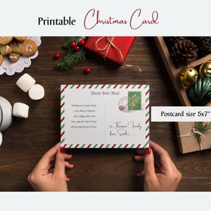 Printable Christmas Card | Christmas Postcard | Christmas letter | Digital Christmas Card | Instant Download