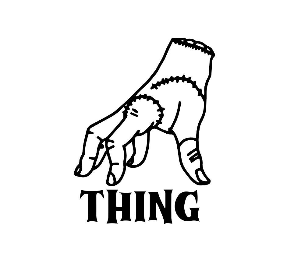 Thing Hand from Wednesday Addams Postcard for Sale by printlyx