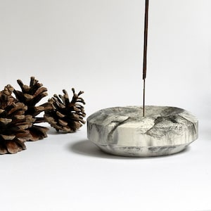 Concrete incense burner | modern concrete incense burner | incense burner | concrete incense holder | cement incense burner | organizer