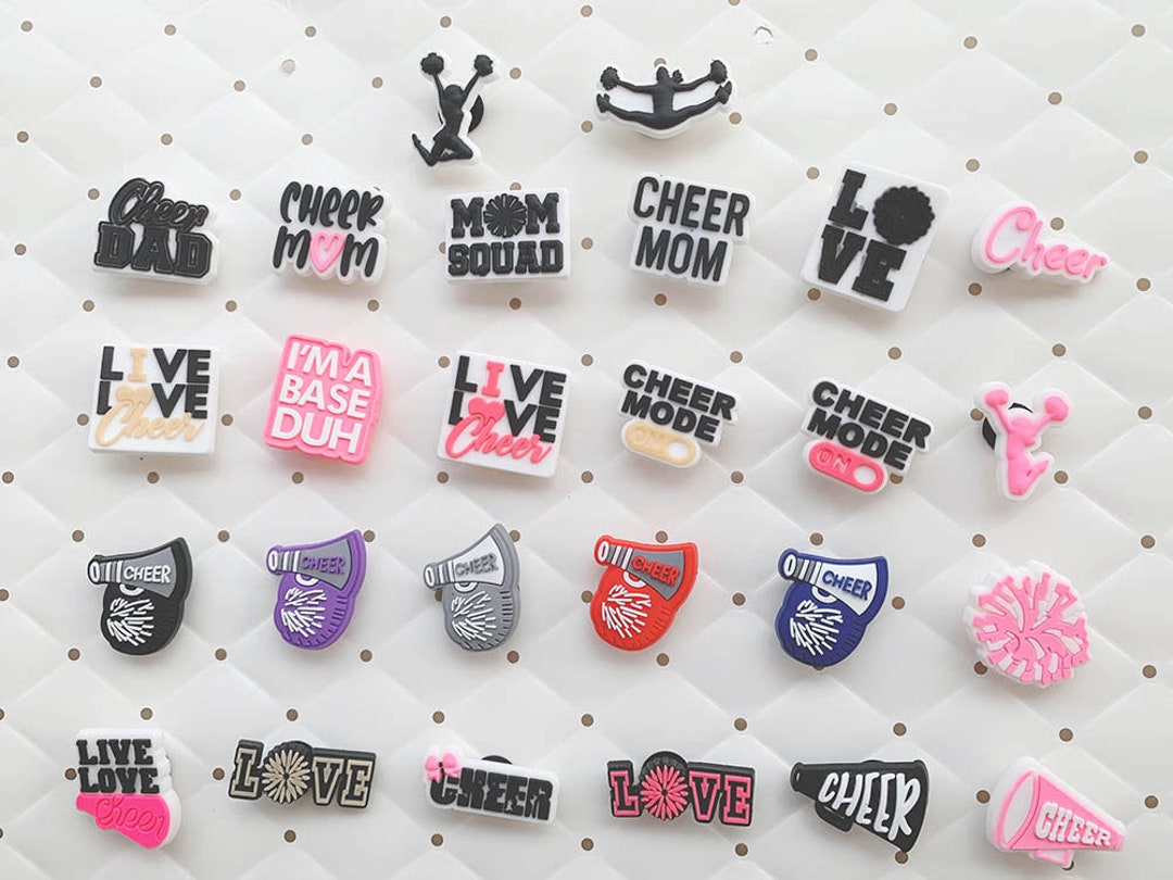 Cheer Dad and Mom Croc Jibbitz , Cheerleaders Shoe Charms Etsy