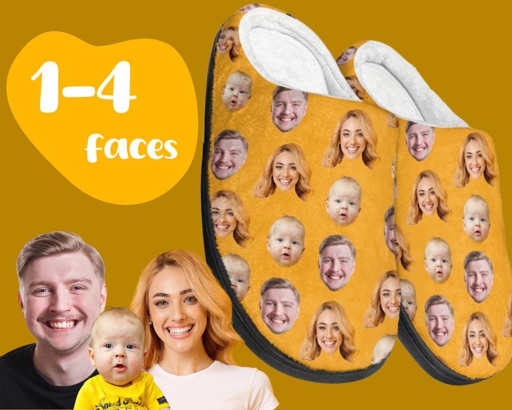 Slippers with my face on them deals