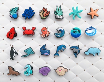 Marine Jibbitz  , Ocean Animal  Shoe Charms