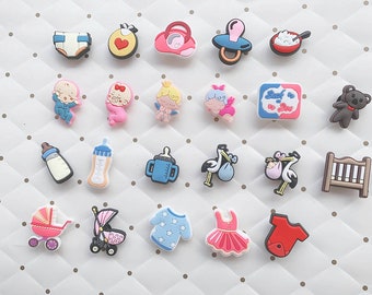 Cute Baby Jibbitz For Crocs , Kids Shoe Charms