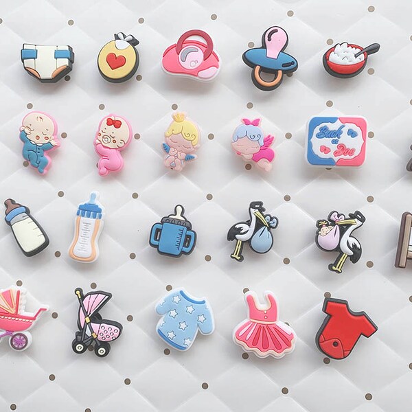 Cute Baby Jibbitz For Crocs , Kids Shoe Charms