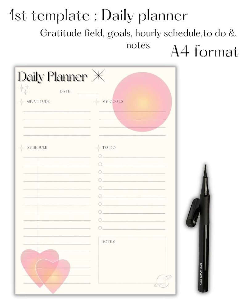 Aura Printable Planner Bundle, A4 Printable Planner,printable Aesthetic ...