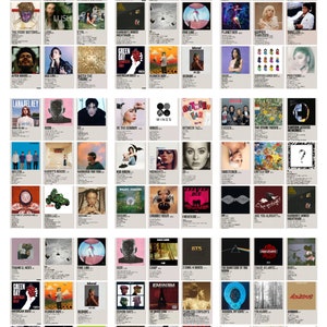 350+PCS AlbumCover Posters, Minimalist Music Album posters kitl  Music Album Posters, Album Wall Decor ,Music album posters digital download