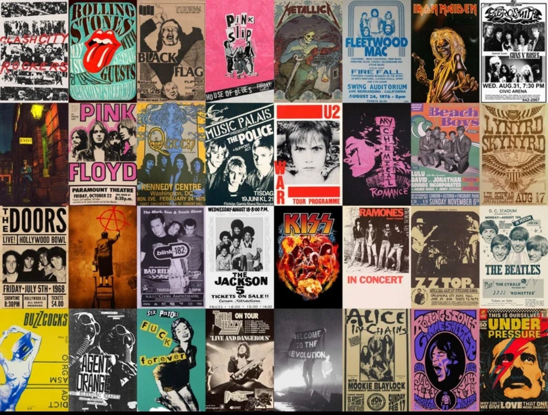 70s rock concert posters - Etsy 日本