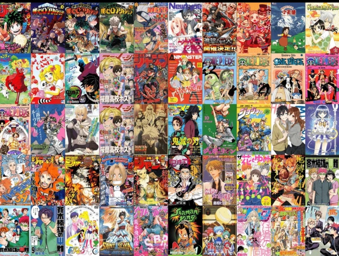 50 Pcs Anime Poster Wall Collage Kit, Manga Movie Posters, Japanese Anime  Photo Wall Collage Kit