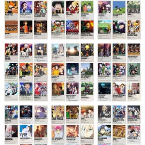 250PCS Anime Posters kit| Anime Collage Kit| Anime Home Decor| Minimalist Anime Poster Wall Collage |Anime prints | Anime Digital Download