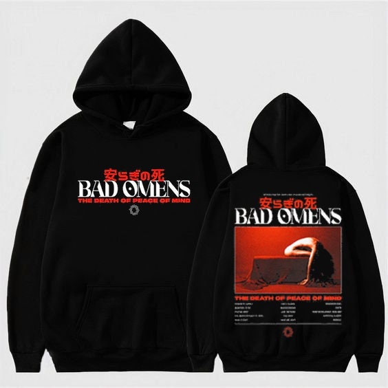 Discover Bad Omens Band Track List 2023 Hoodie, Bad Omens Shirt, Concrete Jungle Tour 2023 Shirt