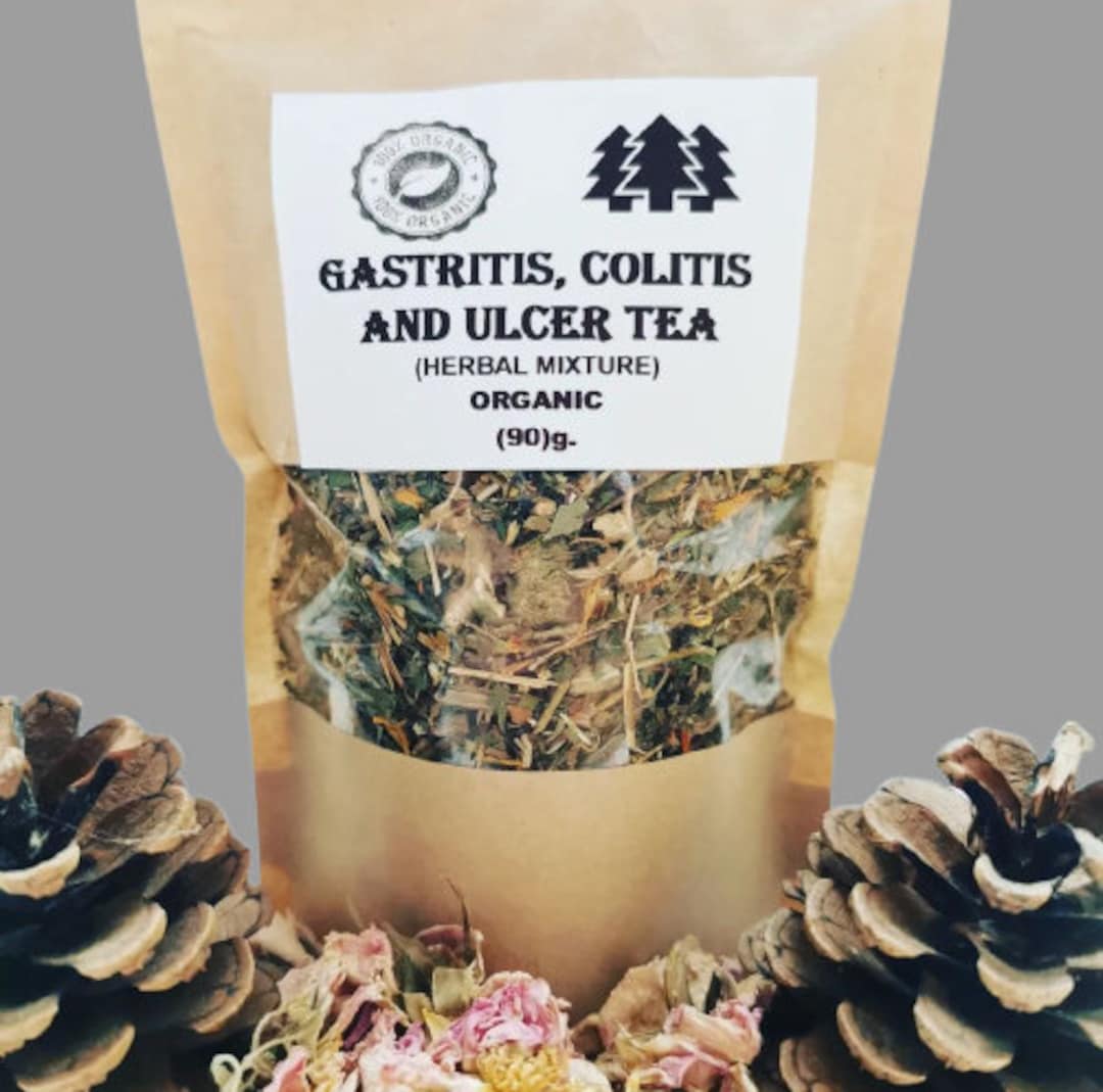Organic Tea Gastritis Colitis and Ulcer HERBAL MIXTURE 90g. Etsy