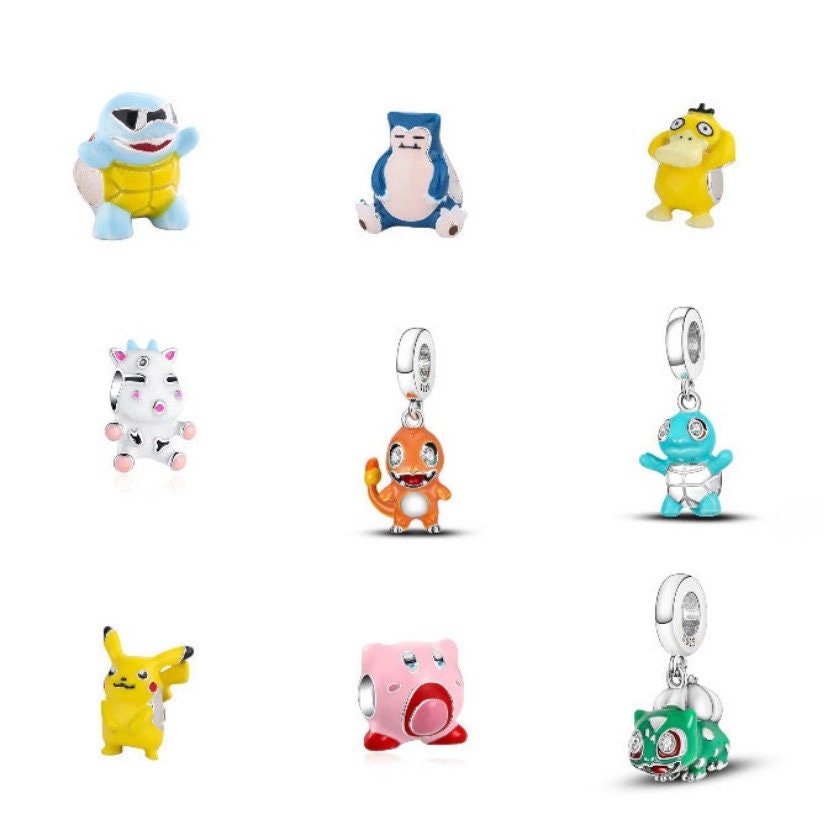 Pokémon Jewelry - Charms: Pikachu Sterling Silver Bead Charm