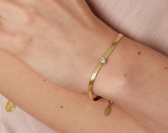 Women's stainless steel bracelet, adjustable bracelet, women's jewelry, stainless steel bracelet, women's bracelet, adjustable bracelet, gold bangle