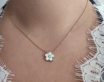 Collana a catena in acciaio inossidabile oro o argento, collana da donna regolabile in oro o argento, idea regalo Natale, gioielli da donna