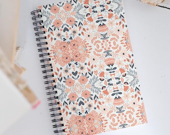 Floral Spiral Notebook
