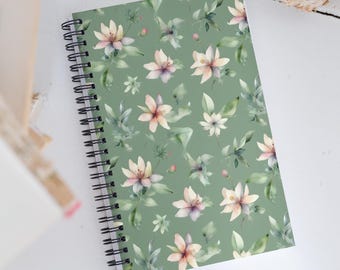 Floral Spiral Notebook