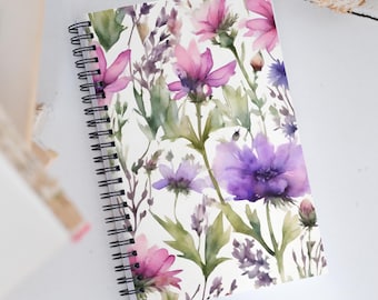 Floral Spiral Notebook