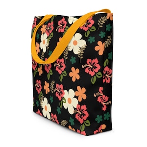Large Floral Tote Bag