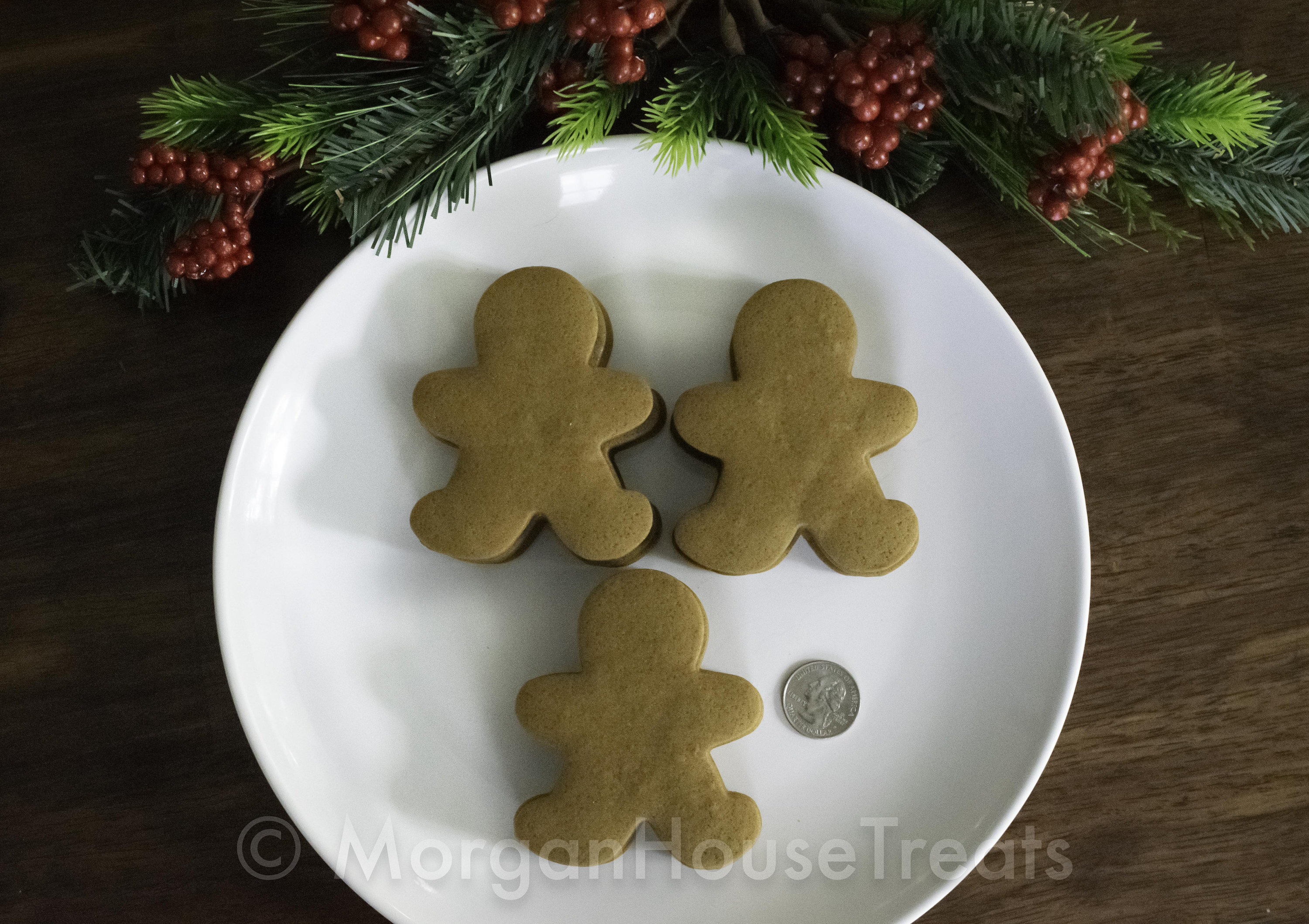 Undecorated Gingerbread Men Cookies, 1 Dozen, 3 Inches, Christmas and