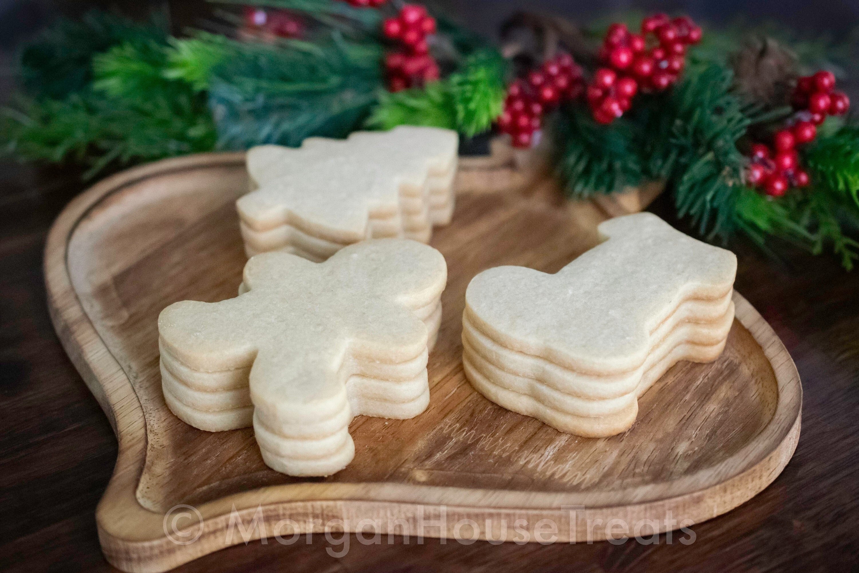 Undecorated Christmas Sugar Cookies, 1 Dozen, 3inch, Almond Flavor