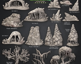 Conjunto de terreno Frostland STL