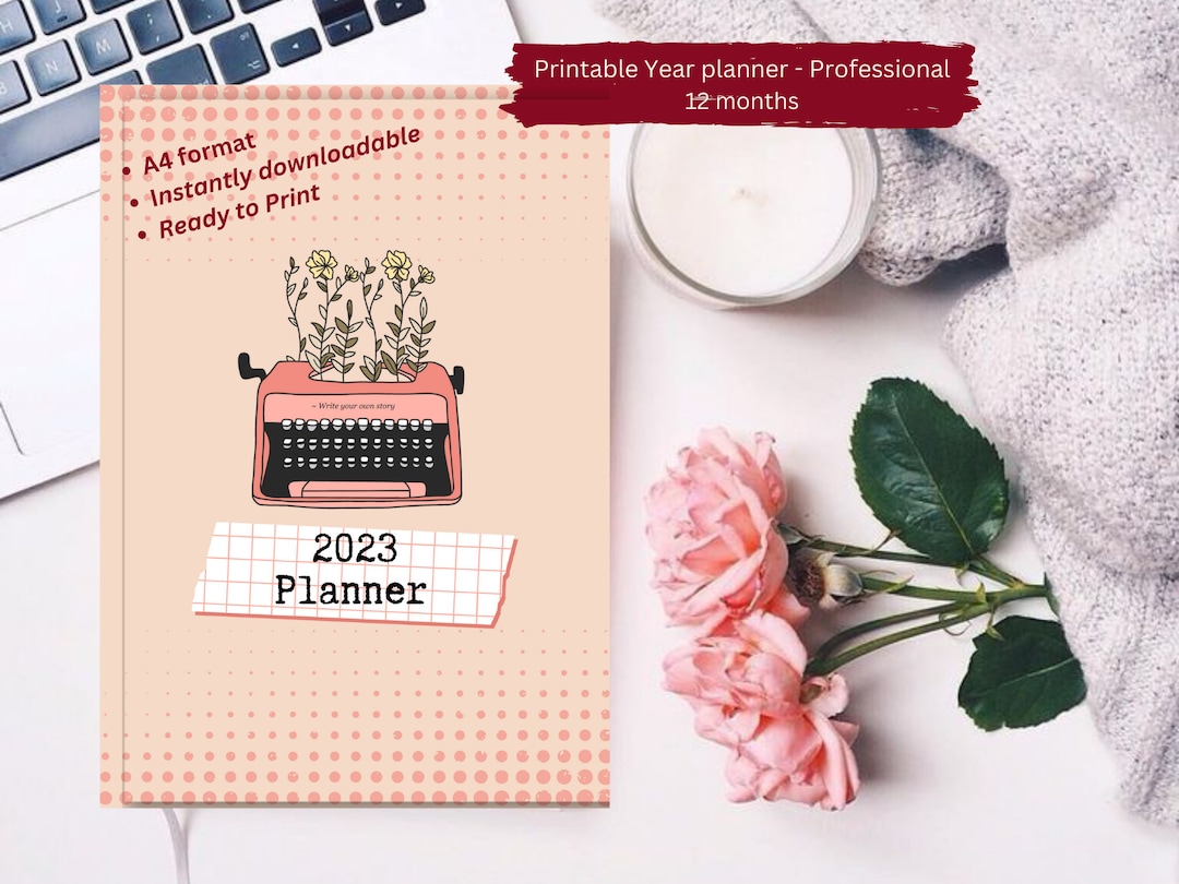 Printable Year Planner / A4 Format / Instantly Downloadable / - Etsy